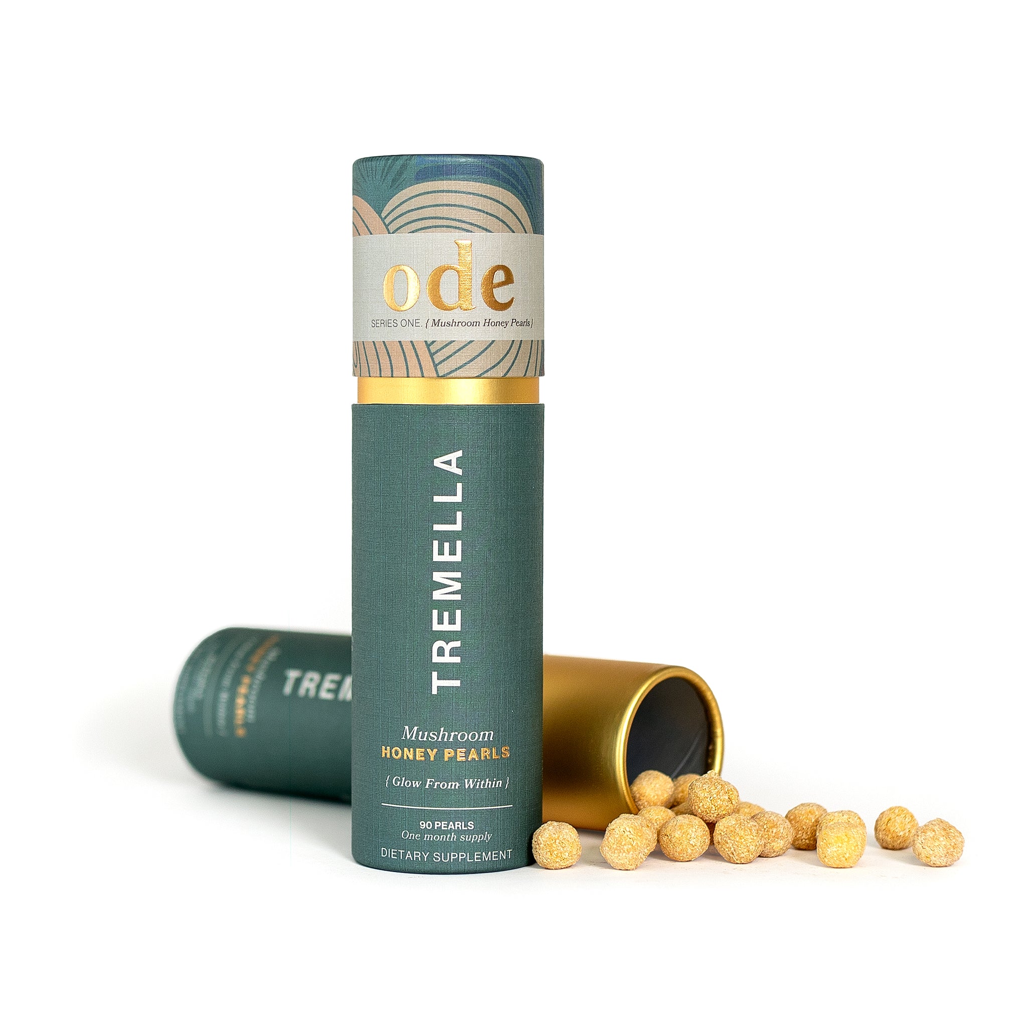 Tremella (Bai Mu Er) - Ode Health Mushroom Honey Pearls - 90 Honey Pearls (1 Month Supply)